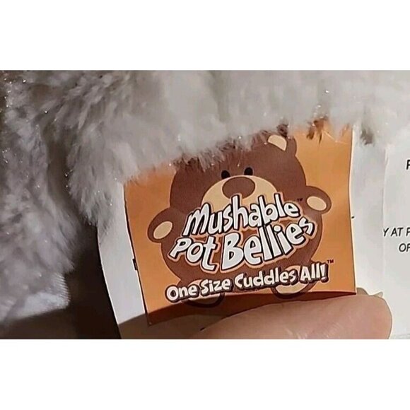 JAY AT PLAY MUSHABLE POT BELLIES SOFT SITTING ROUND WHITE UNICORN 12" PLUSH-EUC - Picture 11 of 11